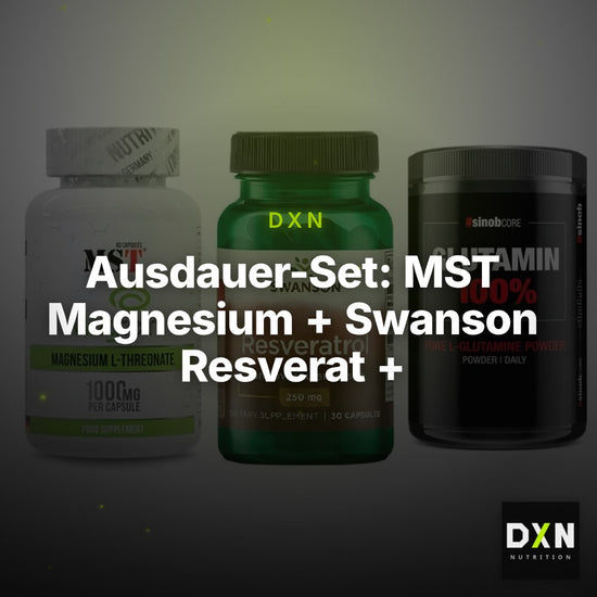 Ausdauer-Set: MST Magnesium + Swanson Resverat + Sinob Core – Clean Showcase Plus
