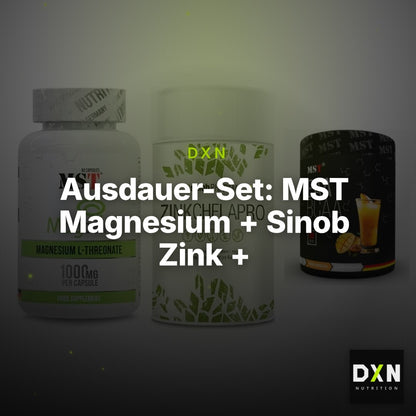 Ausdauer-Set: MST Magnesium + Sinob Zink + MST EAA & BCAA – Clean Showcase Plus