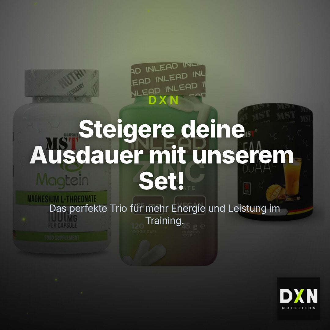 Ausdauer-Set: MST Magnesium + INLEAD Zink + MST EAA & BCAA – Clean Showcase Plus