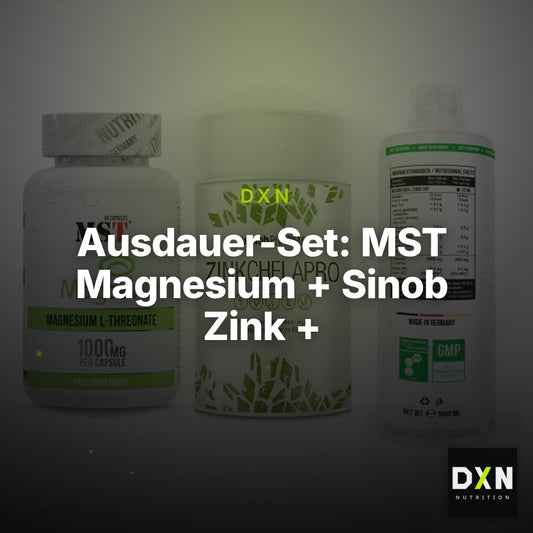 Ausdauer-Set: MST Magnesium + Sinob Zink + MST L-Carnitine – Clean Showcase Plus