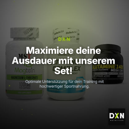 Ausdauer-Set: MST Magnesium + BioTech Multi + Olimp L-Glutamin – Clean Showcase Plus