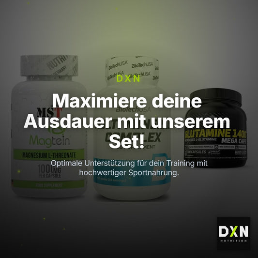 Ausdauer-Set: MST Magnesium + BioTech Multi + Olimp L-Glutamin – Clean Showcase Plus