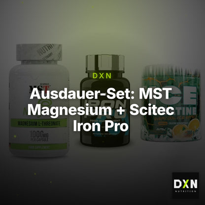 Ausdauer-Set: MST Magnesium + Scitec Iron Pro + FA Nutrition ICE – Clean Showcase Plus