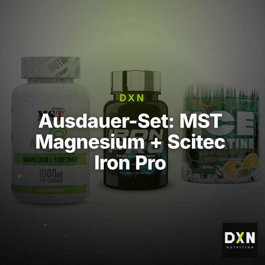 Ausdauer-Set: MST Magnesium + Scitec Iron Pro + FA Nutrition ICE – Clean Showcase Plus