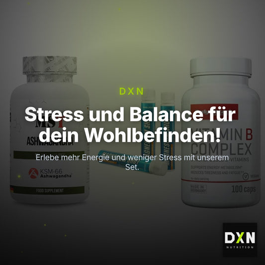 Stress & Balance: MST Ashwagandha + Body Attack + 1 weitere – Clean Showcase Plus