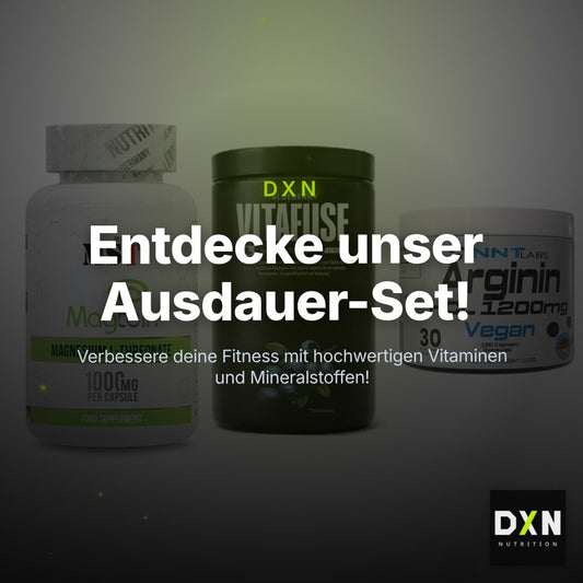 Ausdauer-Set: MST Magnesium + Big Zone Vitafus + NNT Arginin HCL – Clean Showcase Plus