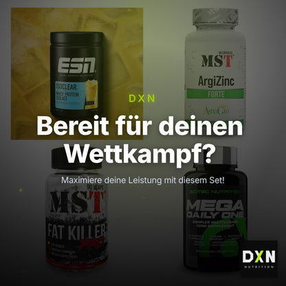 Wettkampfvorbereitung: ESN ISOCLEAR + MST ArgiZinc + 2 weitere – Clean Showcase Plus