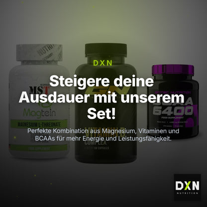 Ausdauer-Set: MST Magnesium + GN Vitamin + Scitec BCAA 6400 – Clean Showcase Plus