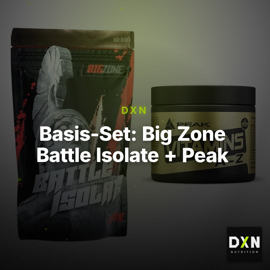 Basis-Set: Big Zone Battle Isolate + Peak Vitamin A-Z 180 Tabl. – Clean Showcase Plus