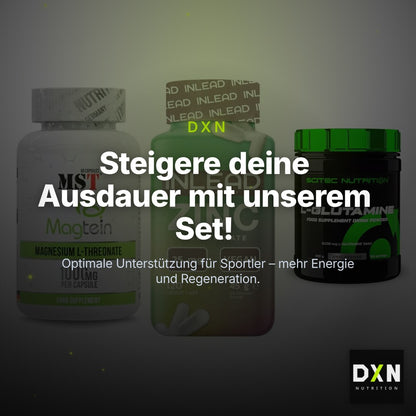 Ausdauer-Set: MST Magnesium + INLEAD Zink + Scitec L-Glutami – Clean Showcase Plus