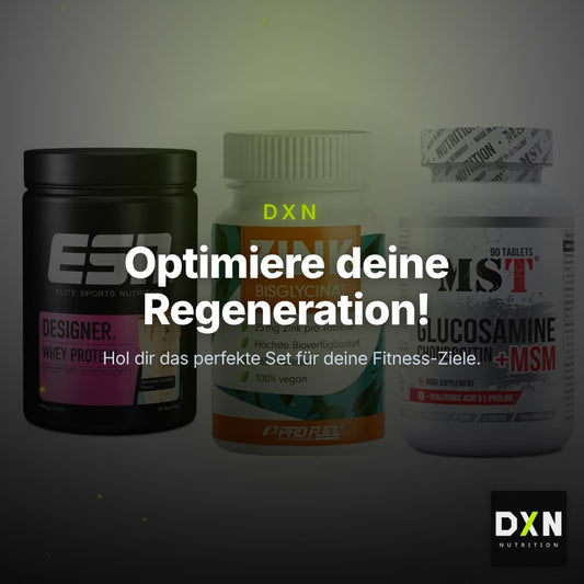 Regenerations-Set: ESN Designer + ProFuel Zink + MST Glucosamine – Clean Showcase Plus