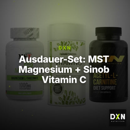 Ausdauer-Set: MST Magnesium + Sinob Vitamin C + GN Acetyl – Clean Showcase Plus