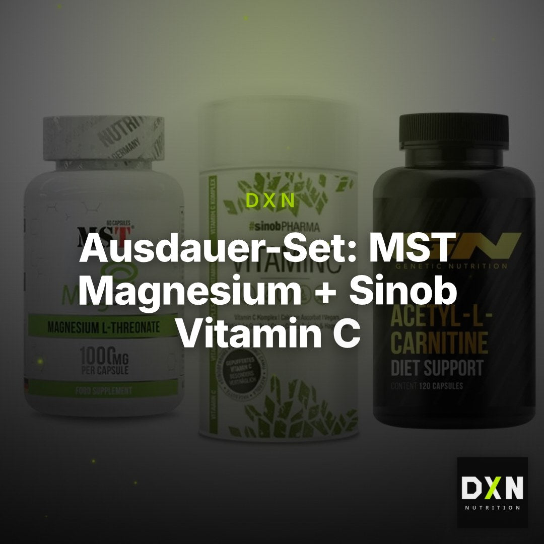 Ausdauer-Set: MST Magnesium + Sinob Vitamin C + GN Acetyl – Clean Showcase Plus