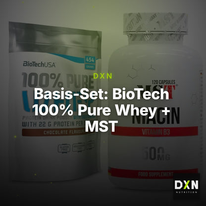 Basis-Set: BioTech 100% Pure Whey + MST Niacin – Clean Showcase Plus