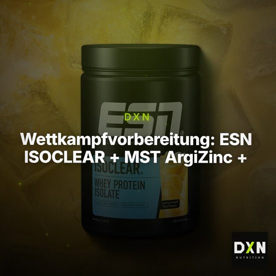 Wettkampfvorbereitung: ESN ISOCLEAR + MST ArgiZinc + 2 weitere – Clean Showcase Plus