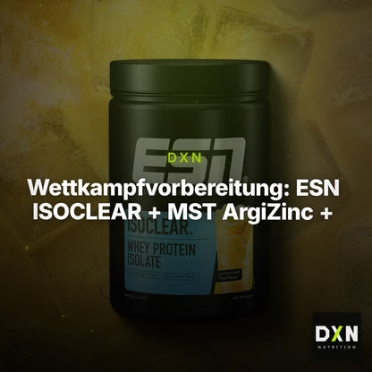 Wettkampfvorbereitung: ESN ISOCLEAR + MST ArgiZinc + 2 weitere – Clean Showcase Plus