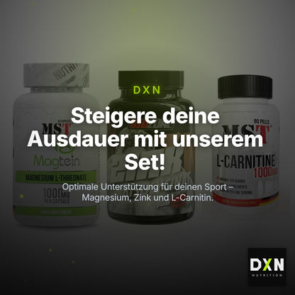 Ausdauer-Set: MST Magnesium + Big Zone Zink + MST L-Carnitine – Clean Showcase Plus