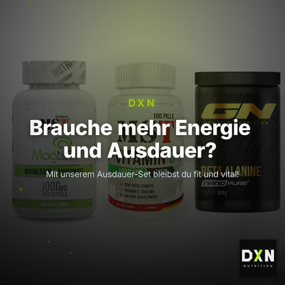 Ausdauer-Set: MST Magnesium + MST Vitamin C + GN Nano Beta – Clean Showcase Plus