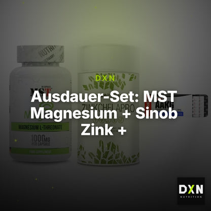 Ausdauer-Set: MST Magnesium + Sinob Zink + Nutrend AAKG – Clean Showcase Plus