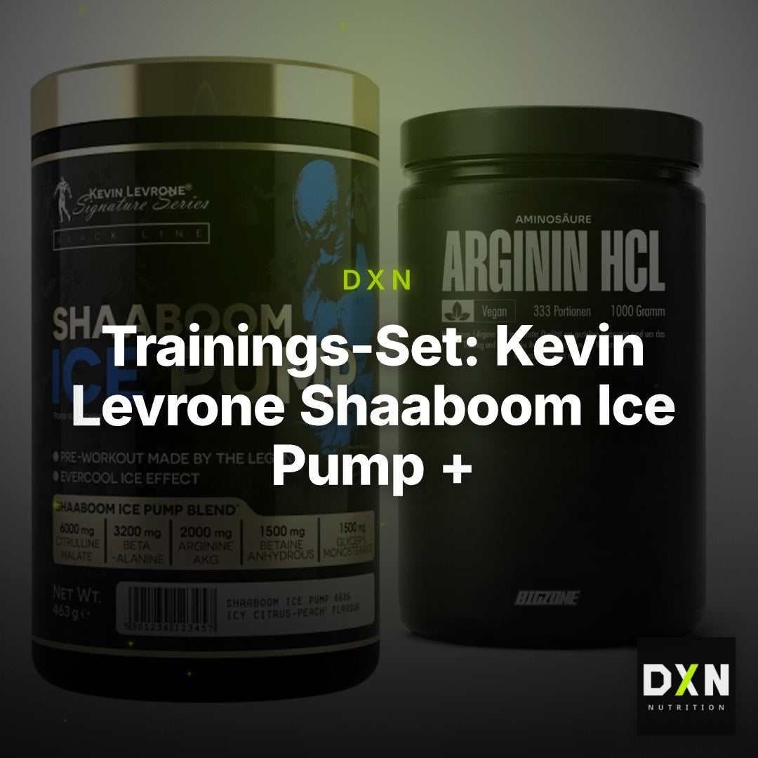 Trainings-Set: Kevin Levrone Shaaboom Ice Pump + Big Zone L-Arginin – Clean Showcase Plus