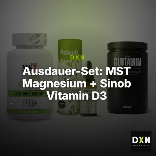 Ausdauer-Set: MST Magnesium + Sinob Vitamin D3 + Big Zone Glutami – Clean Showcase Plus