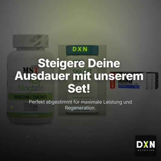 Ausdauer-Set: MST Magnesium + Applied Nutritio + Nutrend AAKG – Clean Showcase Plus