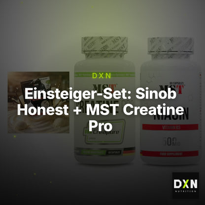 Einsteiger-Set: Sinob Honest + MST Creatine Pro + MST Niacin – Clean Showcase Plus