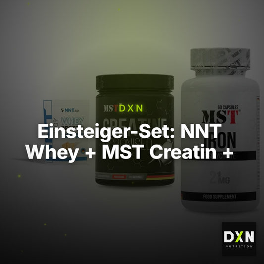 Einsteiger-Set: NNT Whey + MST Creatin + MST Iron Bisglyc – Clean Showcase Plus