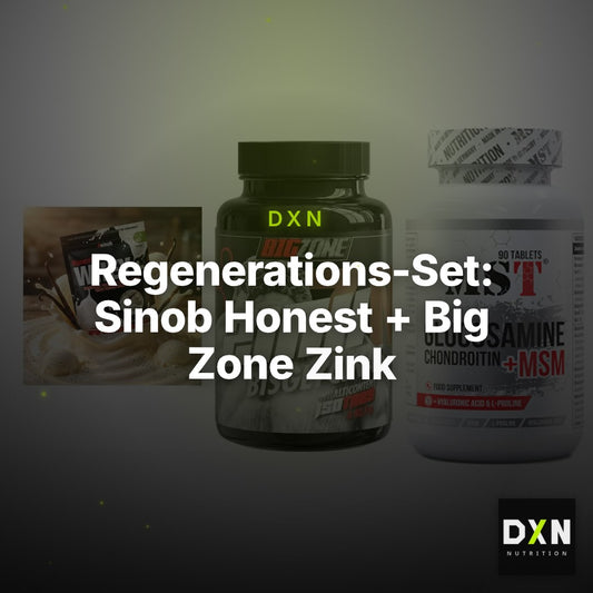 Regenerations-Set: Sinob Honest + Big Zone Zink + MST Glucosamine – Clean Showcase Plus