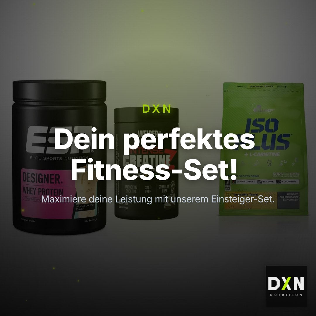 Einsteiger-Set: ESN Designer + Weider Intense + Olimp Iso Plus – Clean Showcase Plus