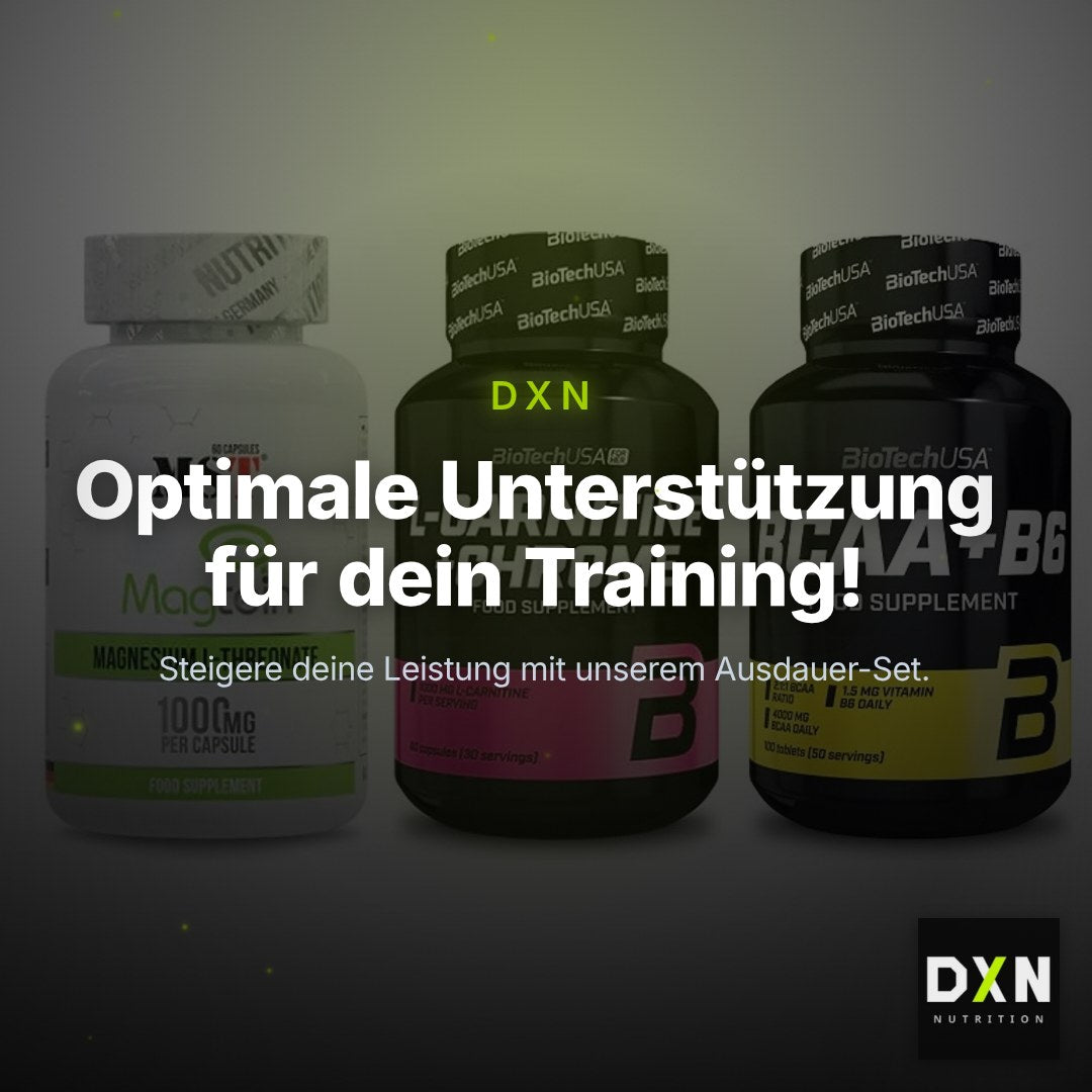 Ausdauer-Set: MST Magnesium + BioTech L-Carnit + BioTech BCAA+B6 – Clean Showcase Plus