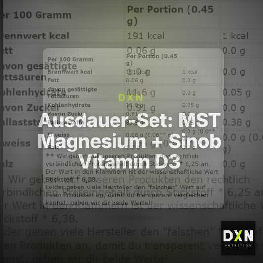 Ausdauer-Set: MST Magnesium + Sinob Vitamin D3 + ESN Ultrapure – Clean Showcase Plus