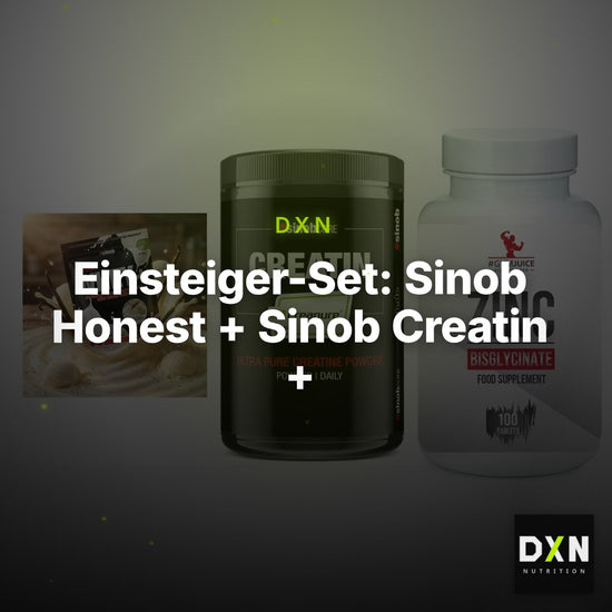 Einsteiger-Set: Sinob Honest + Sinob Creatin + #GYMJUICE ZINC – Clean Showcase Plus