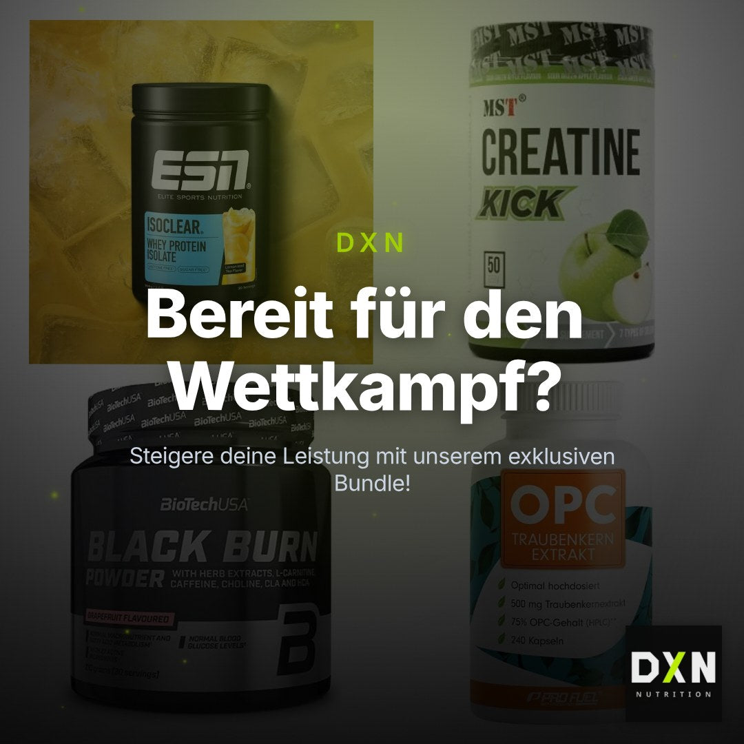 Wettkampfvorbereitung: ESN ISOCLEAR + MST Creatine + 2 weitere – Clean Showcase Plus