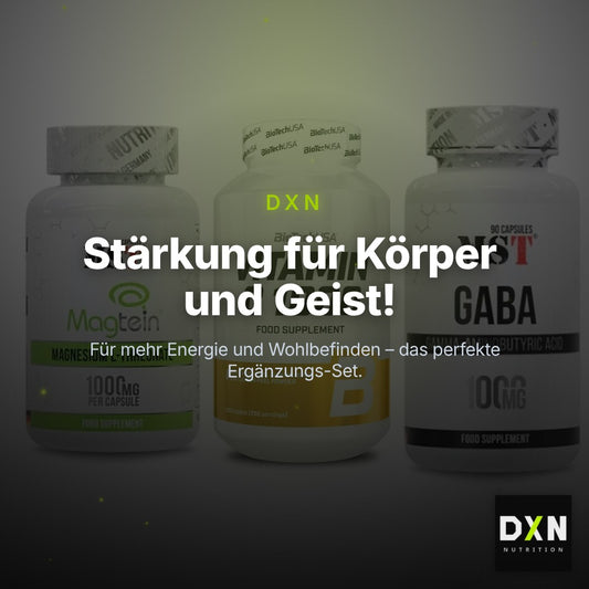 Ausdauer-Set: MST Magnesium + BioTech Vitamin + MST GABA 1000mg – Clean Showcase Plus