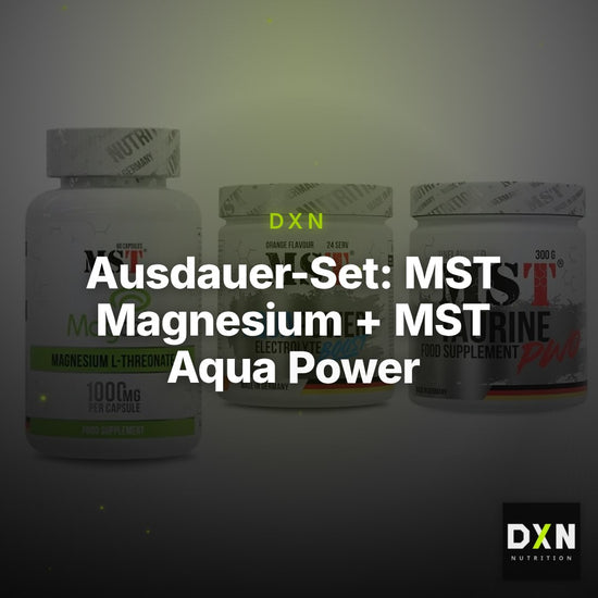 Ausdauer-Set: MST Magnesium + MST Aqua Power + MST Taurine – Clean Showcase Plus