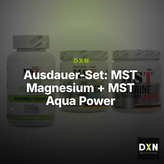 Ausdauer-Set: MST Magnesium + MST Aqua Power + MST Taurine – Clean Showcase Plus