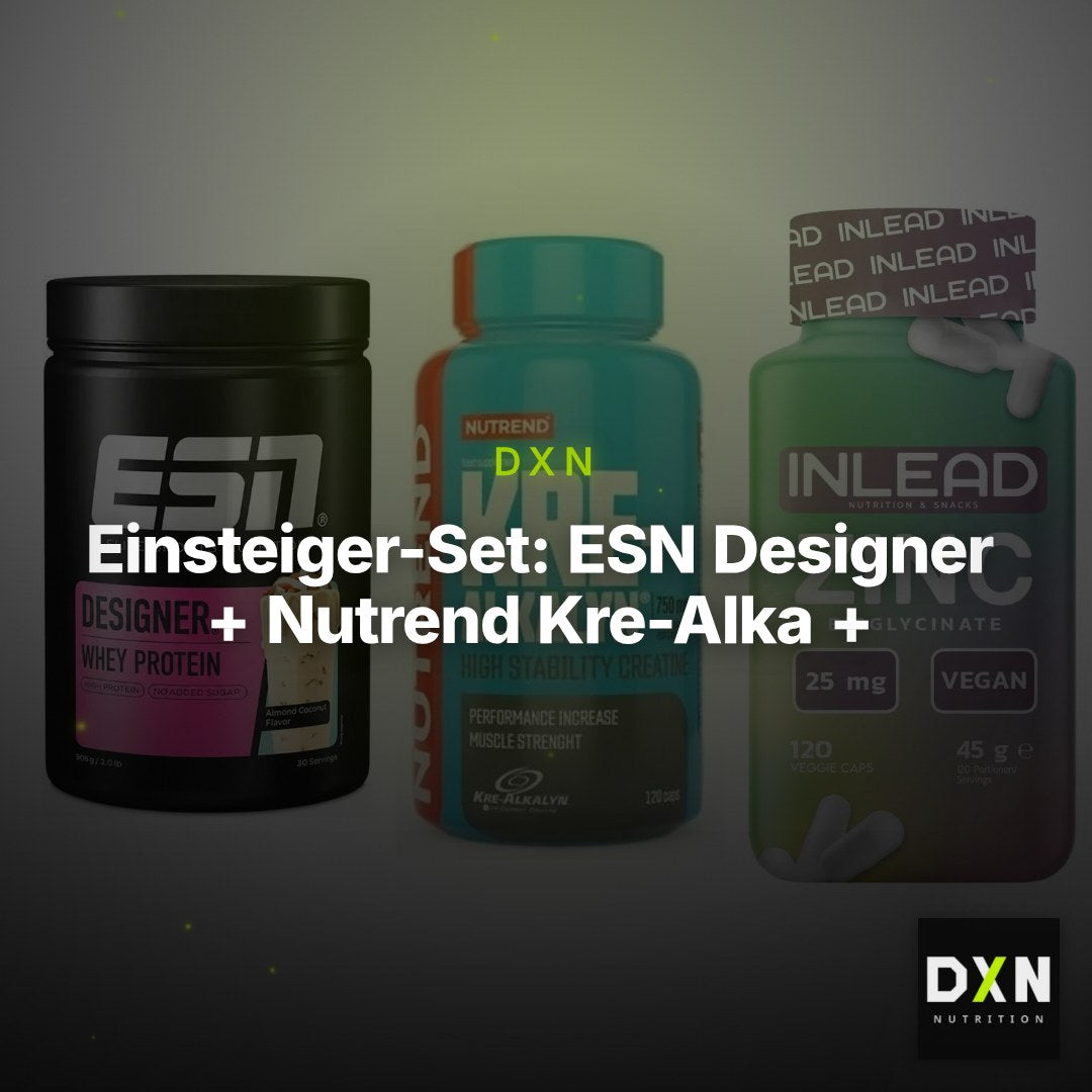 Einsteiger-Set: ESN Designer + Nutrend Kre-Alka + INLEAD Zink – Clean Showcase Plus