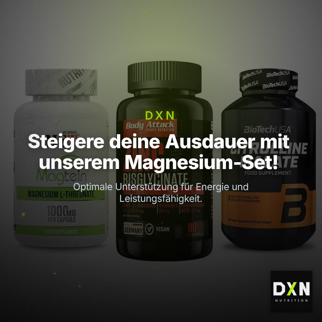 Ausdauer-Set: MST Magnesium + Body Attack Zink + BioTech Citrulli – Clean Showcase Plus