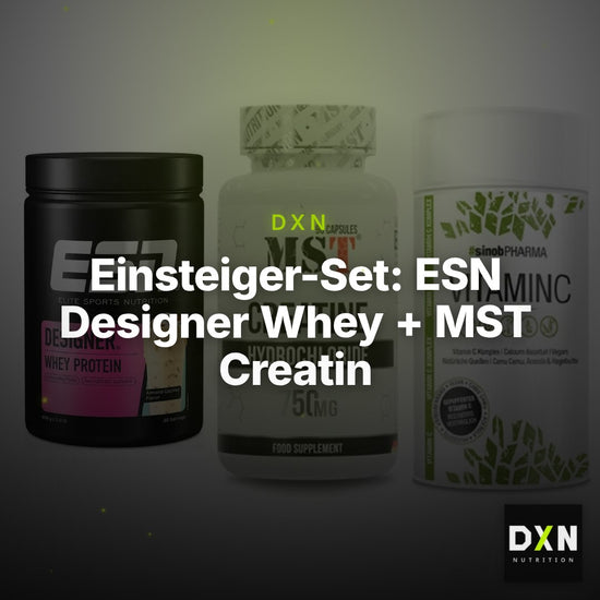 Einsteiger-Set: ESN Designer Whey + MST Creatin HCL + Sinob Vitamin C – Clean Showcase Plus