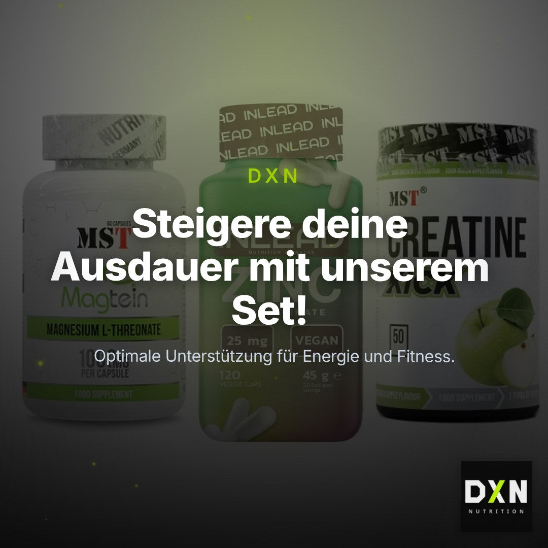 Ausdauer-Set: MST Magnesium + INLEAD Zink + MST Creatine – Clean Showcase Plus