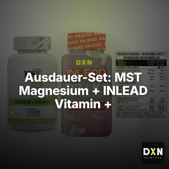 Ausdauer-Set: MST Magnesium + INLEAD Vitamin + MST BCAA Zero – Clean Showcase Plus