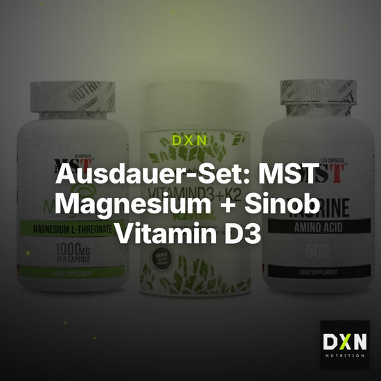 Ausdauer-Set: MST Magnesium + Sinob Vitamin D3 + MST Taurine – Clean Showcase Plus