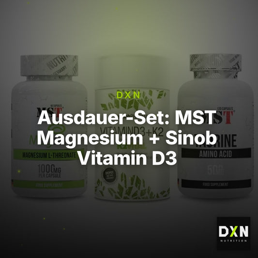 Ausdauer-Set: MST Magnesium + Sinob Vitamin D3 + MST Taurine – Clean Showcase Plus