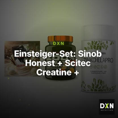 Einsteiger-Set: Sinob Honest + Scitec Creatine + Sinob Zink – Clean Showcase Plus