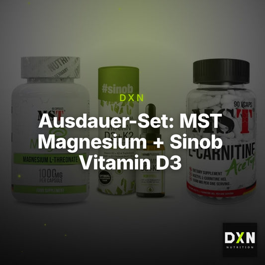 Ausdauer-Set: MST Magnesium + Sinob Vitamin D3 + MST L-Carnitine – Clean Showcase Plus
