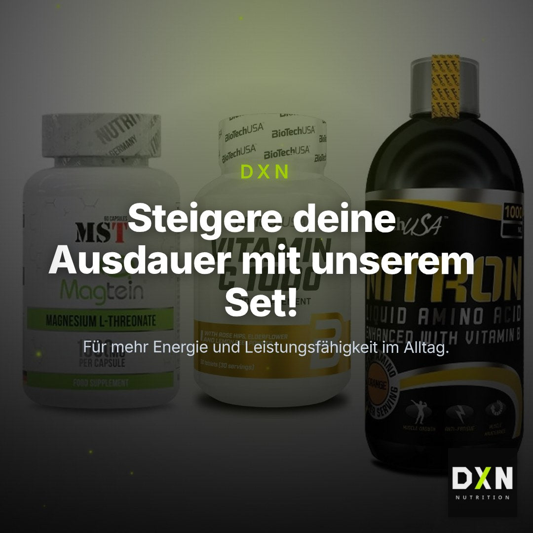 Ausdauer-Set: MST Magnesium + BioTech Vitamin + BioTech Liquid – Clean Showcase Plus