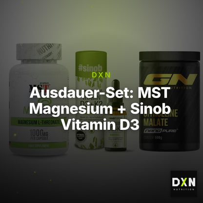 Ausdauer-Set: MST Magnesium + Sinob Vitamin D3 + GN Citrulline – Clean Showcase Plus