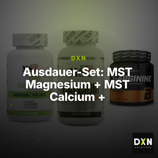 Ausdauer-Set: MST Magnesium + MST Calcium + BioTech L-Argini – Clean Showcase Plus