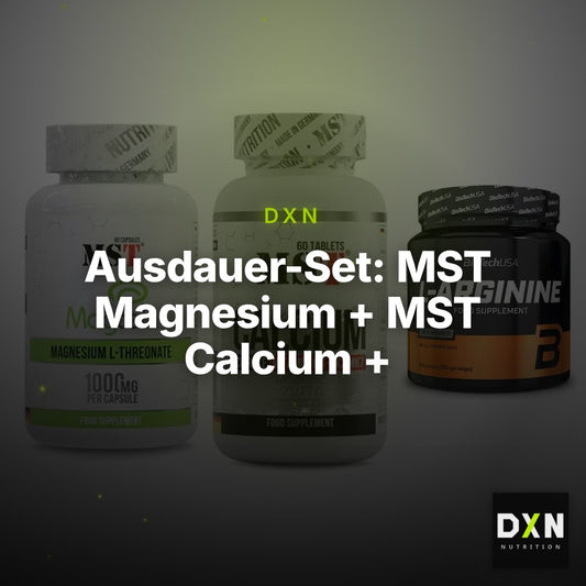 Ausdauer-Set: MST Magnesium + MST Calcium + BioTech L-Argini – Clean Showcase Plus